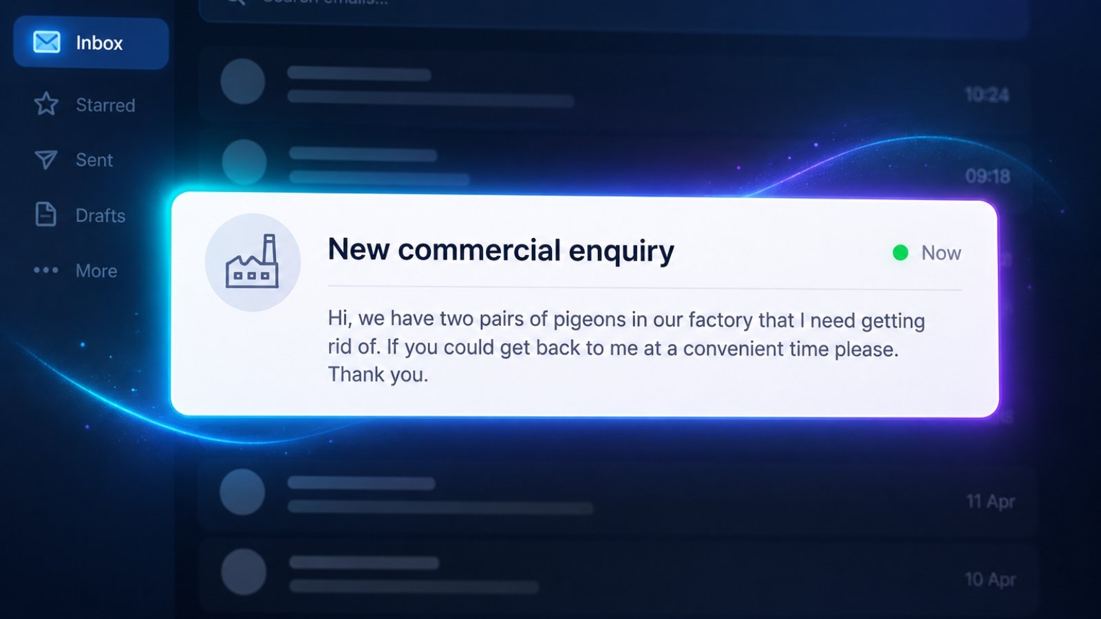 Receiving commercially qualified leads