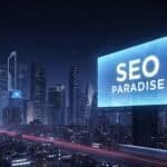 Digital Marketing Updates 2025, SEO 2025 updates, image of futuristic city, SEO paradise