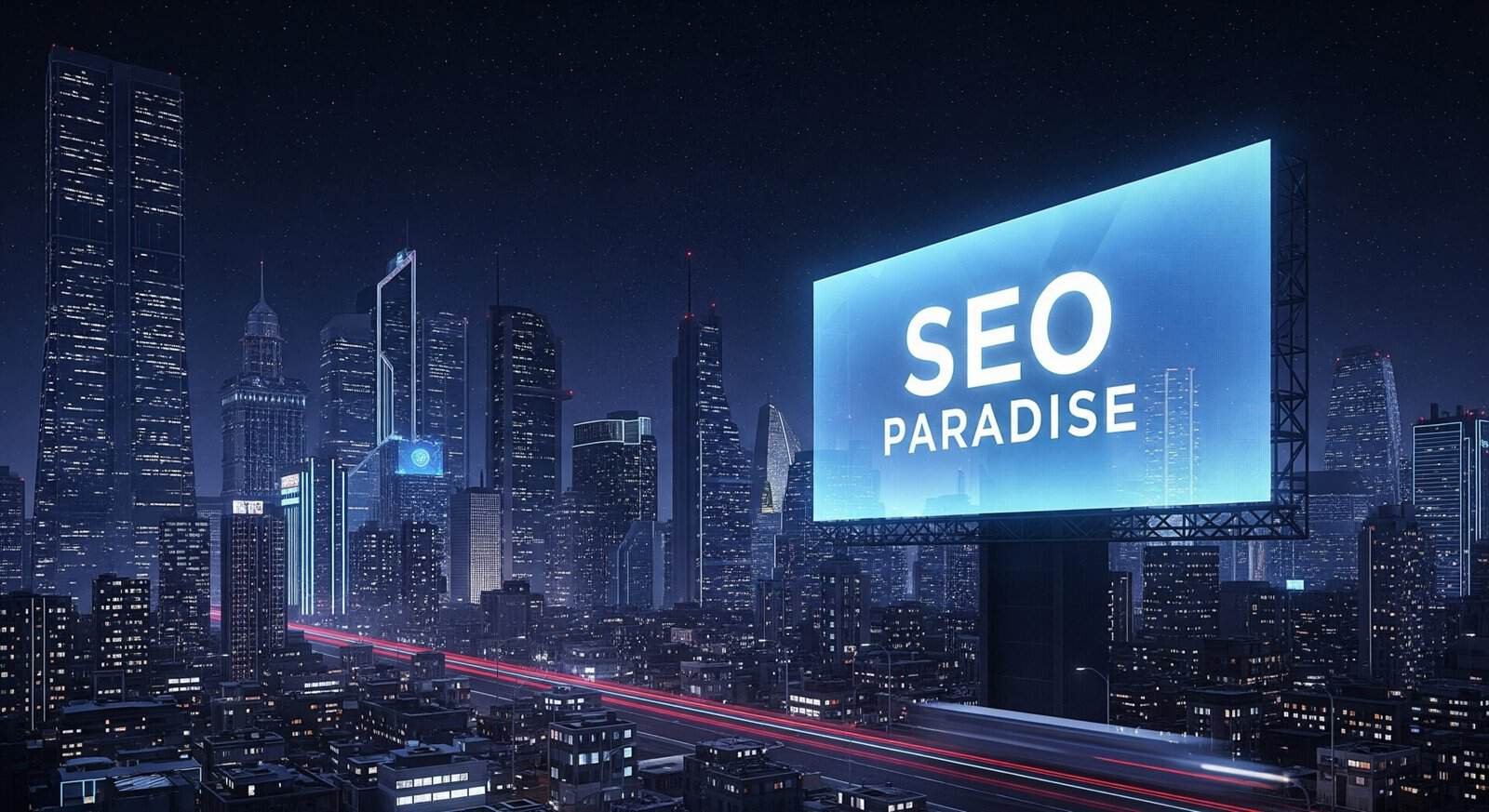 Digital Marketing Updates 2025, SEO 2025 updates, image of futuristic city, SEO paradise